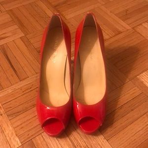 Ivanka Trump Cleo Red patent leather heels